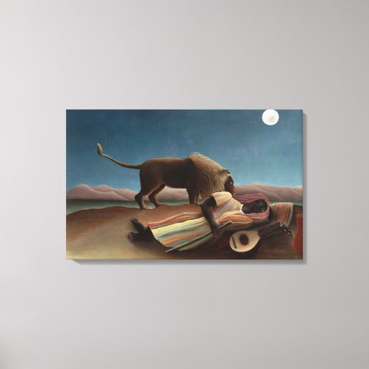 La Bohemienne Endormie Canvas Afdruk (Voorkant)