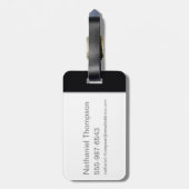 La Bonne Nuit - ontmoeten bij de Speakeasy Bagagelabel (Achterkant verticaal)