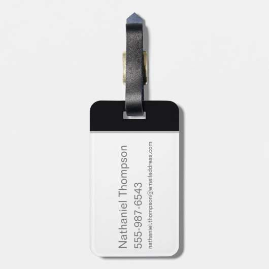 La Bonne Nuit - ontmoeten bij de Speakeasy Bagagelabel (Achterkant verticaal)