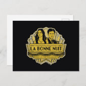 La Bonne Nuit - ontmoeten bij de Speakeasy Briefkaart (Voorkant / Achterkant)