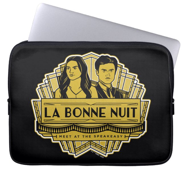 La Bonne Nuit - ontmoeten bij de Speakeasy Laptop Sleeve (Voorkant)