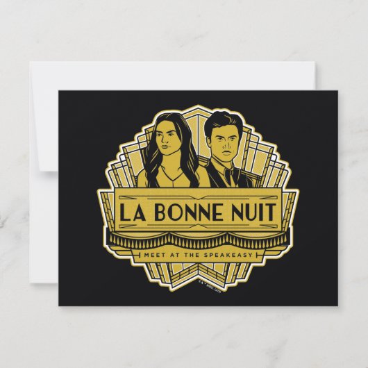 La Bonne Nuit - ontmoeten bij de Speakeasy Notitiekaartje (Voorkant)