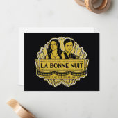 La Bonne Nuit - ontmoeten bij de Speakeasy Notitiekaartje (Voorkant / Achterkant in situ)