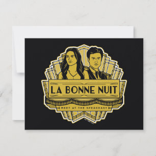 La Bonne Nuit - ontmoeten bij de Speakeasy Notitiekaartje
