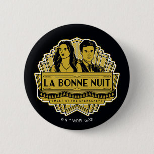 La Bonne Nuit - ontmoeten bij de Speakeasy Ronde Button 5,7 Cm