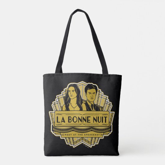 La Bonne Nuit - ontmoeten bij de Speakeasy Tote Bag (Achterkant)