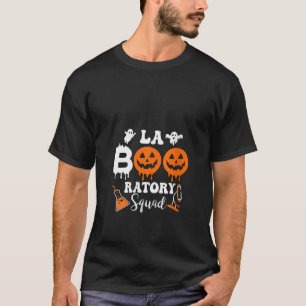La Boortatory Squad Grappige Geest Pompoen Hallowe T-shirt