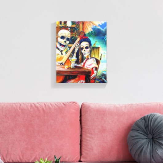 La Borracha Dag van de doden Canvas Afdruk (Insitu (Woonkamer))