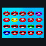 La Bouche - Der Mund Pop Art Poster<br><div class="desc">Pop Art Poster / "La Bouche - Der Mund" Jahr / jaar 2021 Künstler: A. N.</div>