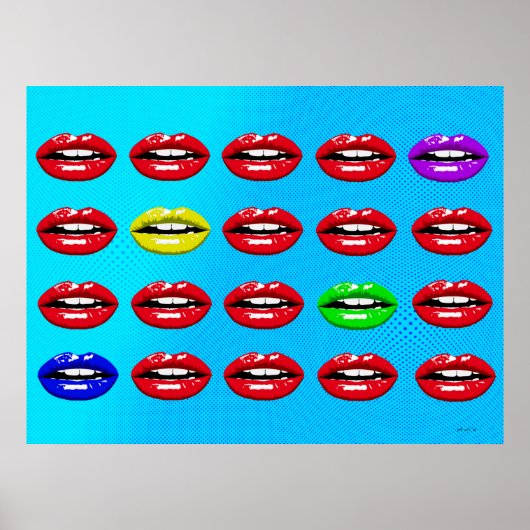 La Bouche - Der Mund Pop Art Poster (Voorkant)