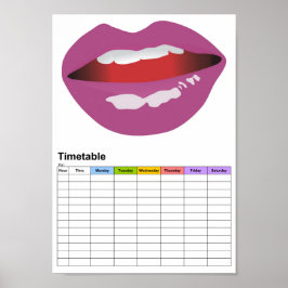 La Bouche / The Mouth / Timtable Poster
