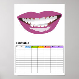La Bouche / The Mouth / Timtable Poster