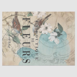 La Boutique Bird Decoupage Sheet Tissuepapier