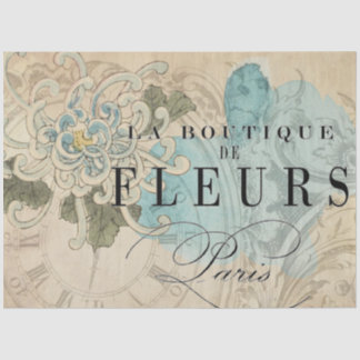 La Boutique Floral Decoupage Sheet Tissuepapier