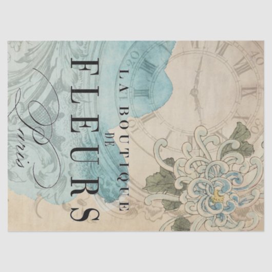 La Boutique Floral Decoupage Sheet Tissuepapier (Voorkant)