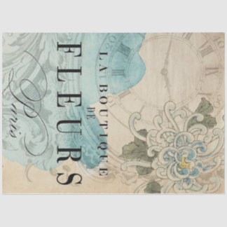 La Boutique Floral Decoupage Sheet Tissuepapier