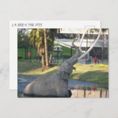 LA BREA TAR PITS #1 Briefkaart (Voorkant / Achterkant)