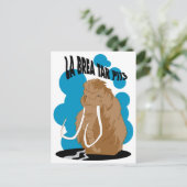 La Brea Tar Pits Mammoth Briefkaart (Staand voorkant)