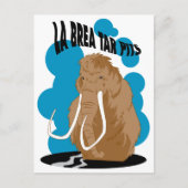 La Brea Tar Pits Mammoth Briefkaart (Voorkant)