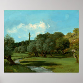 La Bretonnerie - Gustave Courbet Fijne Kunst Poster