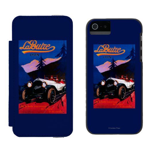 La Buize Lyon  Poster Europe Incipio iPhone Portemonnee Hoesje (Naast elkaar)