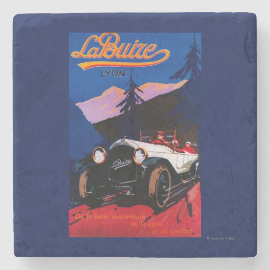 La Buize Lyon  Poster Europe Stenen Onderzetter (Voorkant)