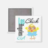 LA CA Chick-3 Magneet (Voorkant / Achterkant)