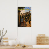La Cadière-d'Azur – Vintage Reisposter Poster (Keuken)