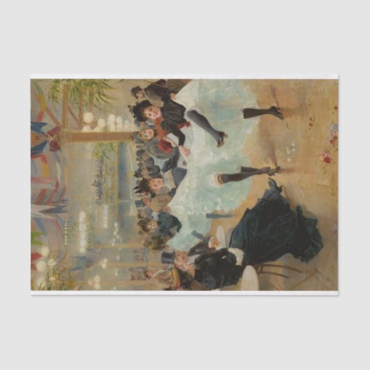 La Cafe de Paris door Jean Beraud Tissuepapier (Voorkant)