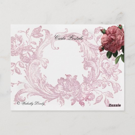 la cage aux oiseaux briefkaart (Achterkant)