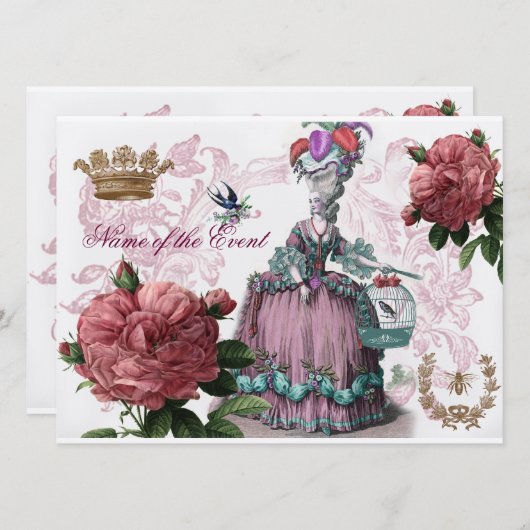 la cage aux oiseaux kaart (Voorkant / Achterkant)