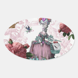 la cage aux oiseaux ovale sticker