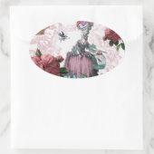 la cage aux oiseaux ovale sticker (Tas)