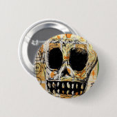 La Calavera 2 Ronde Button 5,7 Cm (Voorkant /achterkant)