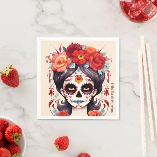 La Calavera Catarina en Flores Rojas 🌹 Servet (Insitu)