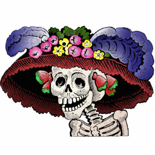 La Calavera Catrina (beeldhouwsculptuur) Fotobeeldje Magneet