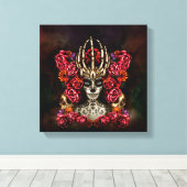 La Calavera Catrina Canvas Afdruk (Insitu (Houten vloer))