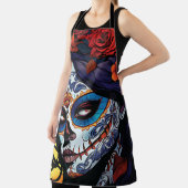 La Calavera Catrina Halloween Dag van de Doden Schort (Insitu)