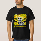 La Calavera Catrina in Gele Bonnet T-shirt (Voorkant)