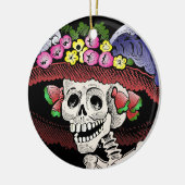 La Calavera Catrina Keramisch Ornament (Links)