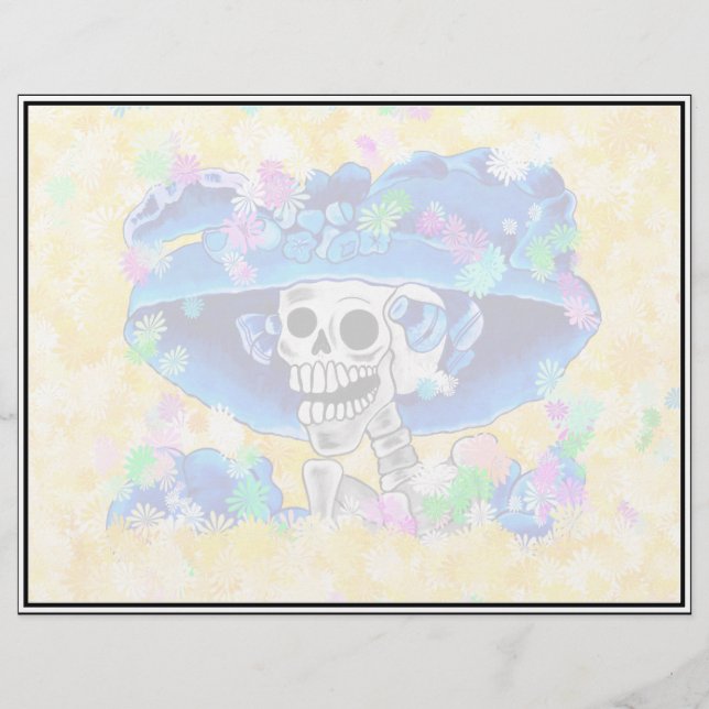 La Calavera Catrina - Laughing Skeleton Woman (Voorkant)