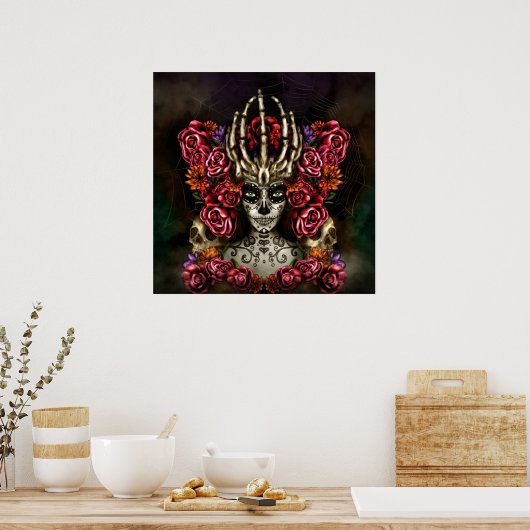 La Calavera Catrina Poster (Keuken)