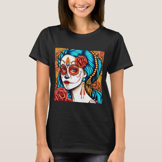 La Calavera Catrina T-shirt (Voorkant)