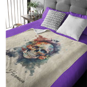La Calavera Hermosa, gewoonte Fleece Deken