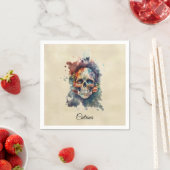 La Calavera Hermosa, gewoonte Servet (Insitu)