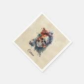 La Calavera Hermosa, gewoonte Servet (Hoek)