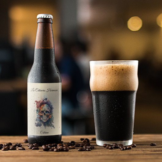 La Calavera Hermosa, gewoonte Wijn Etiket
