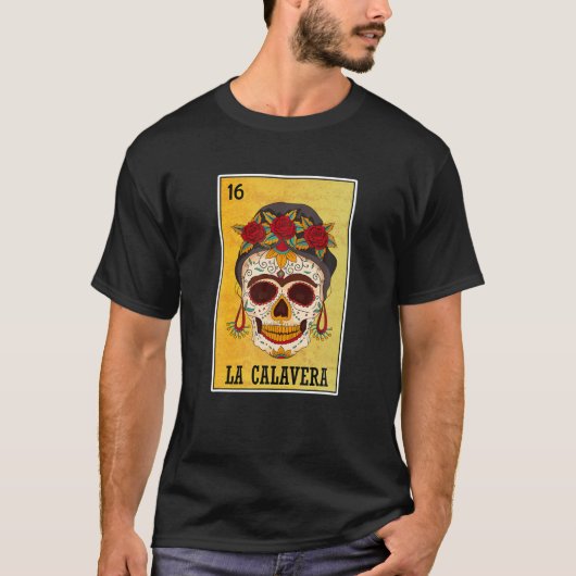 La Calavera Mexicaanse Loterij, Suiker Meisje Sche T-shirt (Voorkant)