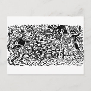 La Calavera Revuelta door José Guadalupe Posada Briefkaart