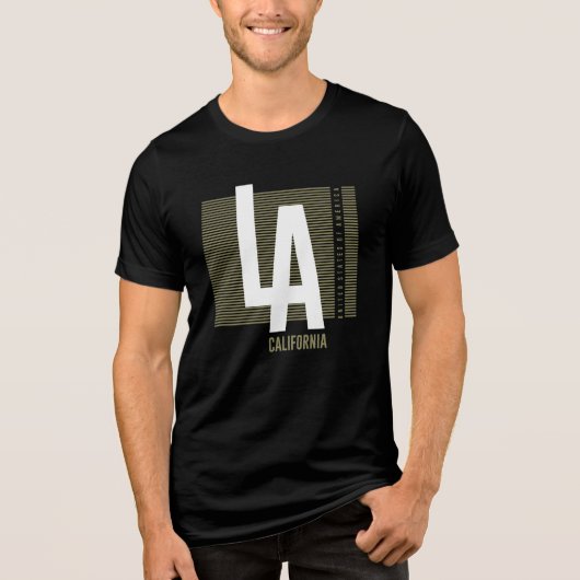LA California: Bold City-verklaring Tri-Blend Shirt (Voorkant)